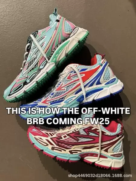 Off-white dad sneakers, high-end version, unisex, retro, versatile, thick-soled, height-increasing, casual running sports shoes