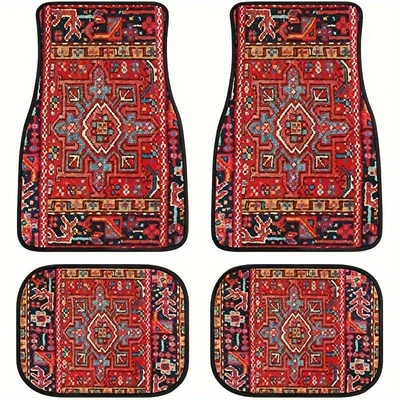 Mats, Stain-Resistant, Water-Absorbent and Non-Slip Four-Piece Universal Foot Pad - s38