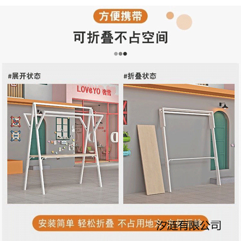 Mobile Folding Display Stand for Stalls, Wholesale Iron Art Street Stall Cart for Night Market and Bazaar