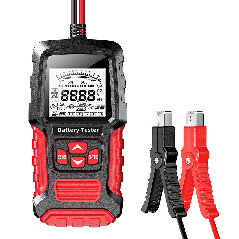 12V24V 배터리 테스터 LCD 디지털 디스플레이 자동차 오토바이 납산 배터리 테스터