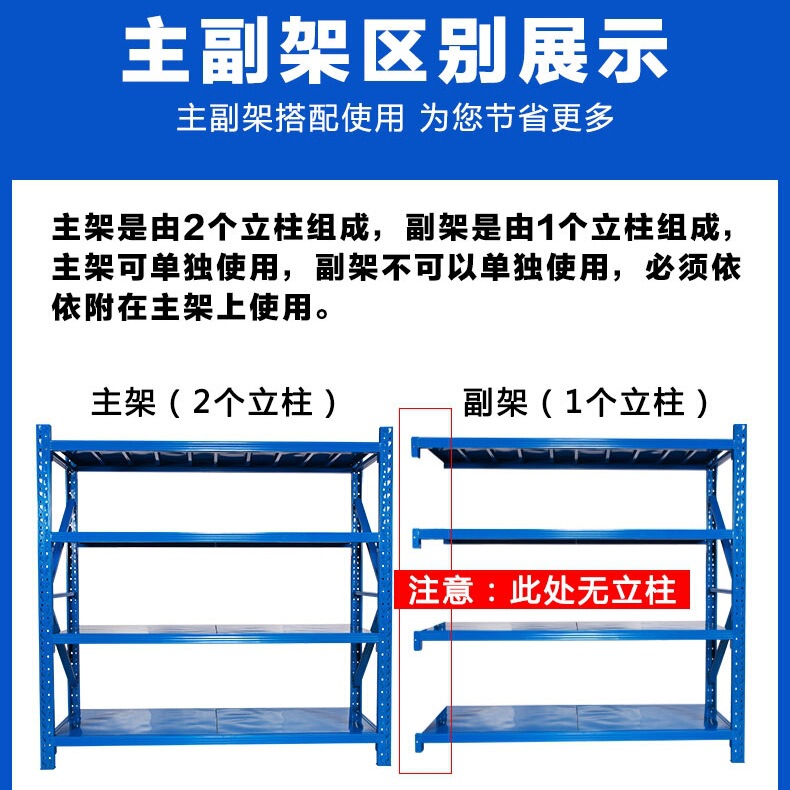 倉庫棚収納ラック多層倉庫ヘビーデューティ超耐荷重収納ラック家庭用金属貨物ラック鉄ラック|undefined