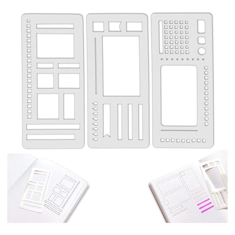 跨境亚马逊Handmade Flexible Record Template 灵活记录模板尺子|undefined
