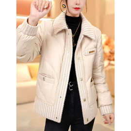 小香风轻薄羽绒棉服女冬季新款女士时尚洋气减龄短款保暖外套