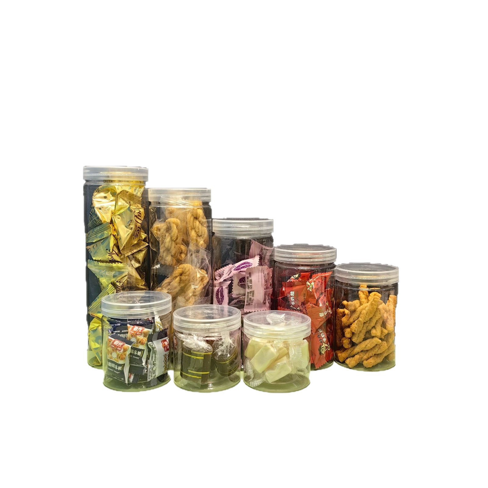 55 boca 65 boca 85 boca 100 boca latas selladas de plástico PET latas de almacenamiento de plástico transparente galletas latas de material de té de flores image 6
