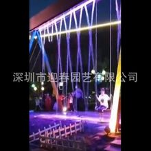 网红水幕秋千数码数字水帘秋千互动水景武汉厂家项目施工设备