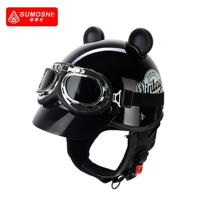 winter helmet cold windproof, Motosiklet kaskı (dəbilqə) - 3c-english-black-detachable-scarf-goggles-ears-one-size-fits-all-55-62-head-circumference