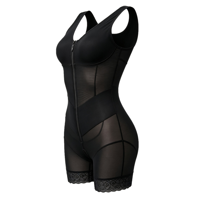 European and American style tummy control and butt-lifting shapewear for women, enhanced version, one-piece with zipper crotch, high-waisted body shaper, direct factory sale European and American style tummy control and butt-lifting shapewear for women, enhanced version, one-piece with zipper crotch, high-waisted body shaper, direct factory sale