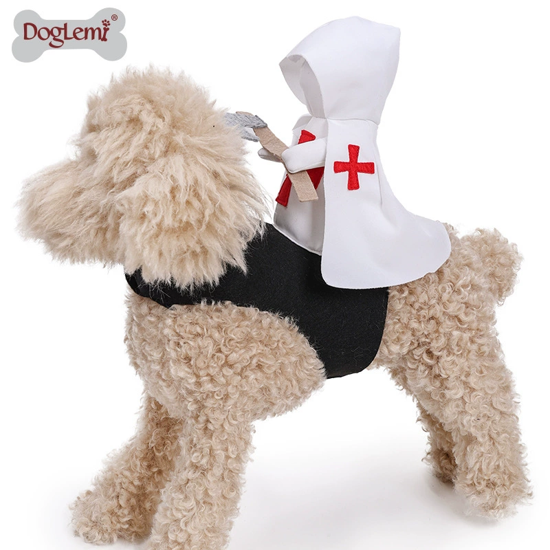 Домашние животные кошки превращаются в смешные крестоносцы рыцари костюмы Собака одежда для собак Хэллоуин костюмы Домашние животные рождественская одежда