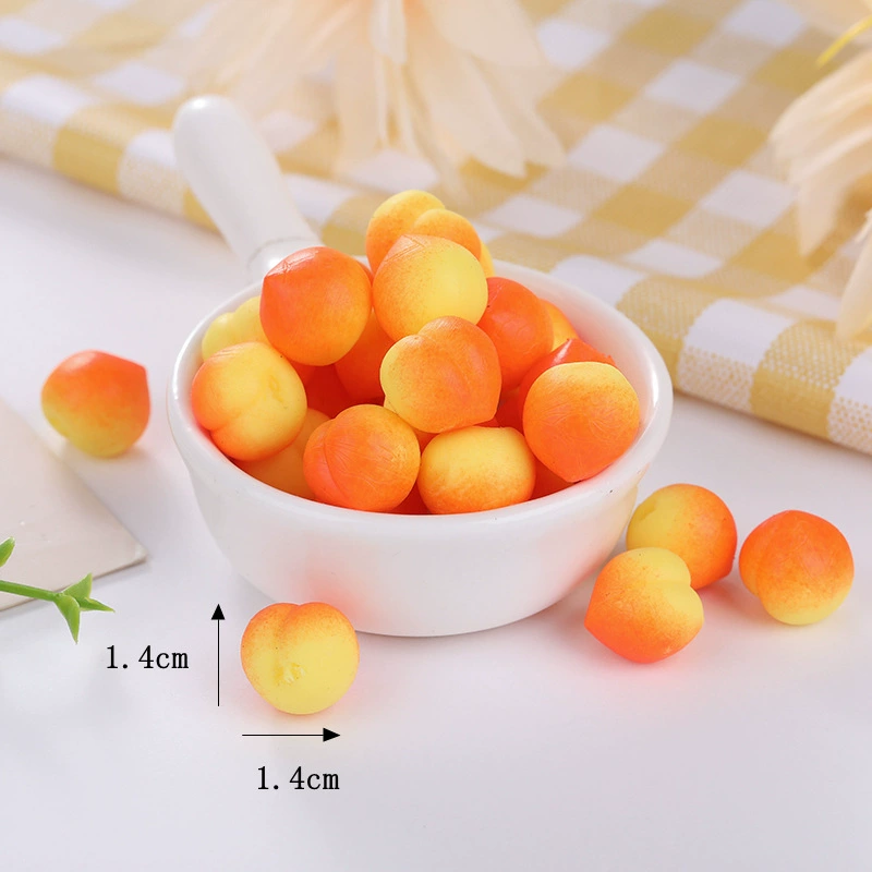 Мини-сквиши игрушка, ТПР в форме персика, антистресс, 1,4×1,2 см
