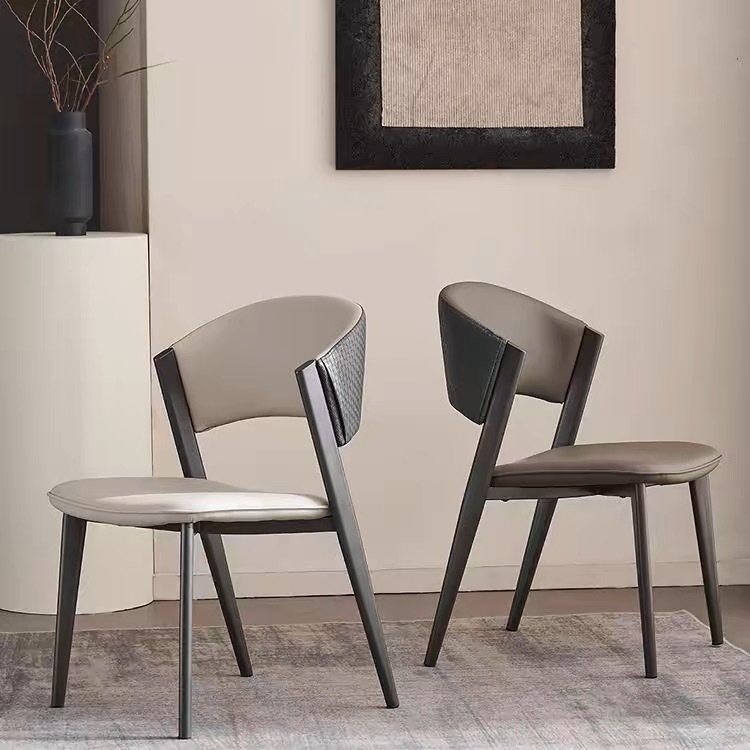 Italian Light Luxury Dining Chair Home Designer Model Room Dressing Table Cyber Celebrity Backrest Chair Modern Simple Dining Room Chair