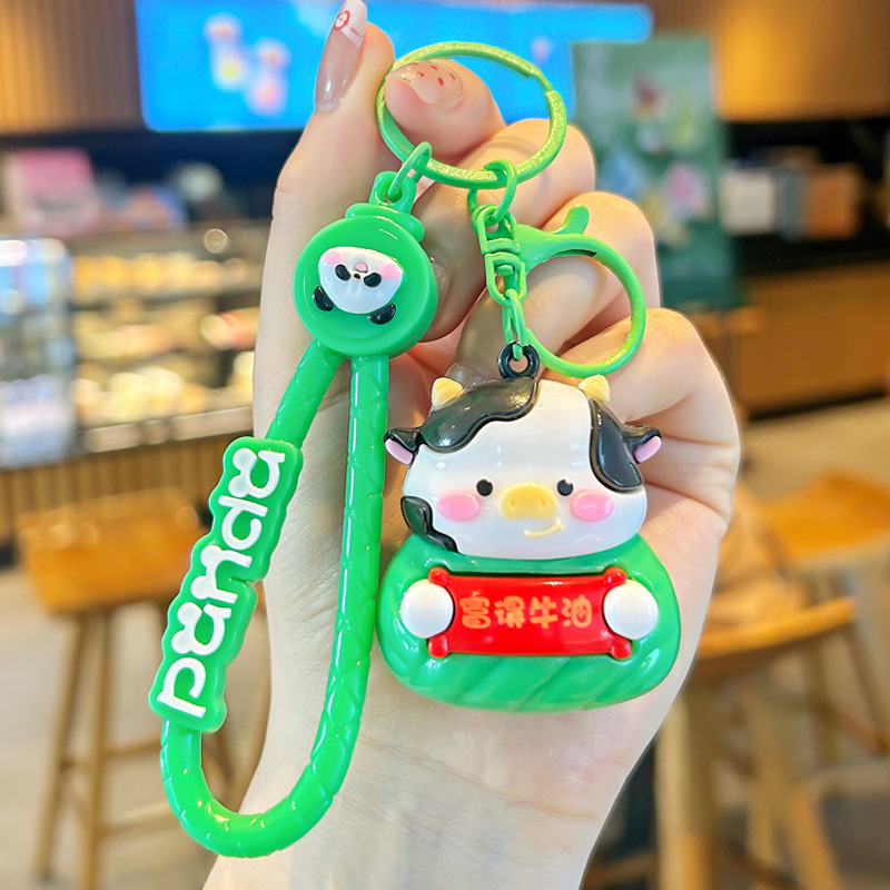 2025 nuevo estilo zodiaco zodiaco zongzi llavero lindo dibujos animados dragón serpiente caballo muñeca pareja mochila bolso colgante