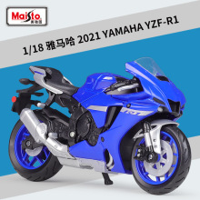 ����ͼ1:18������2021YAMAHA YZF-R1����Ͻ�Ħ�г�ģ�ʹ�����