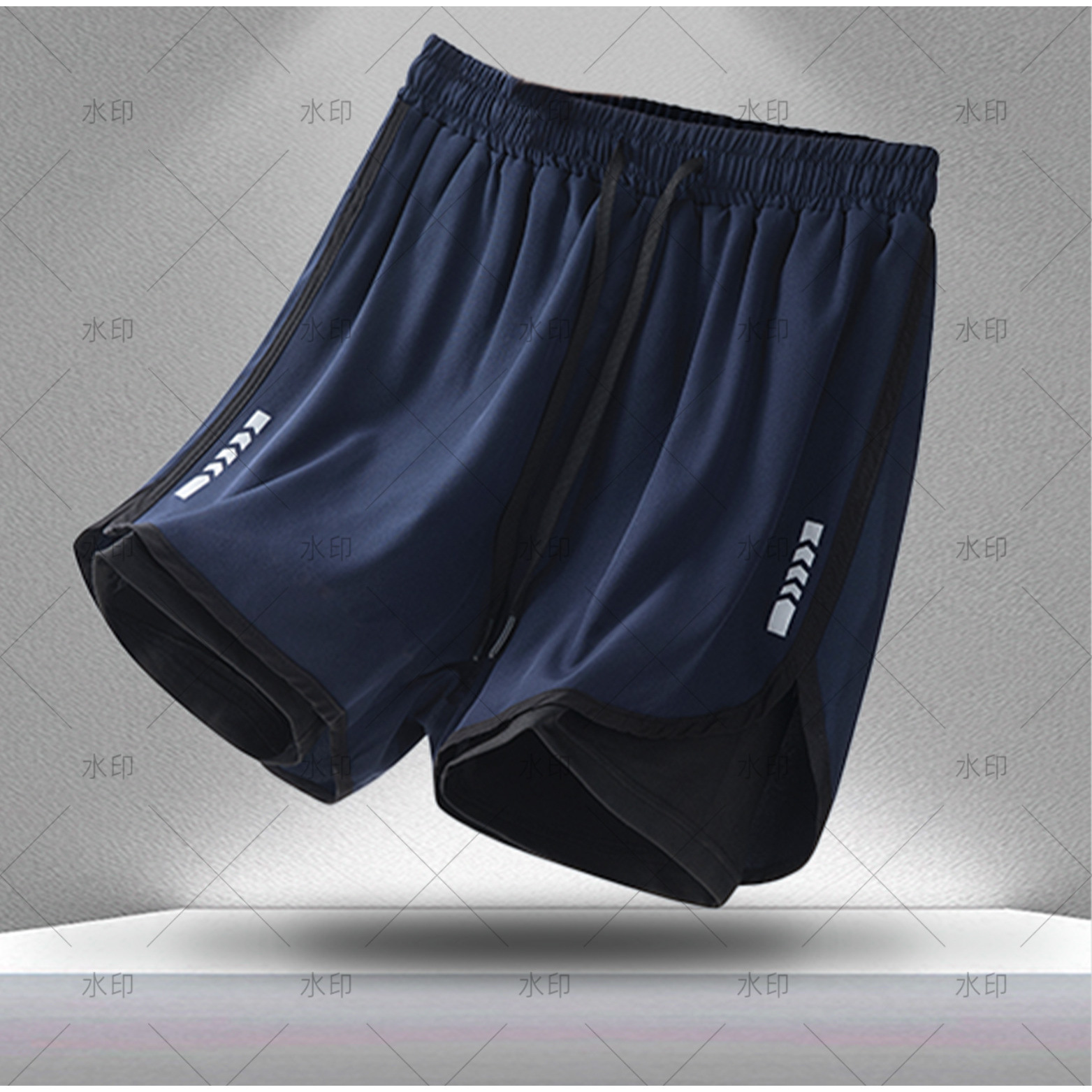 Nuevos pantalones cortos falsos de dos piezas, pantalones deportivos para hombres, pantalones para correr para hombres, pantalones de playa para hombres, pantalones de fitness para hombres, pantalones casuales para hombres, tres puntos para hombres
