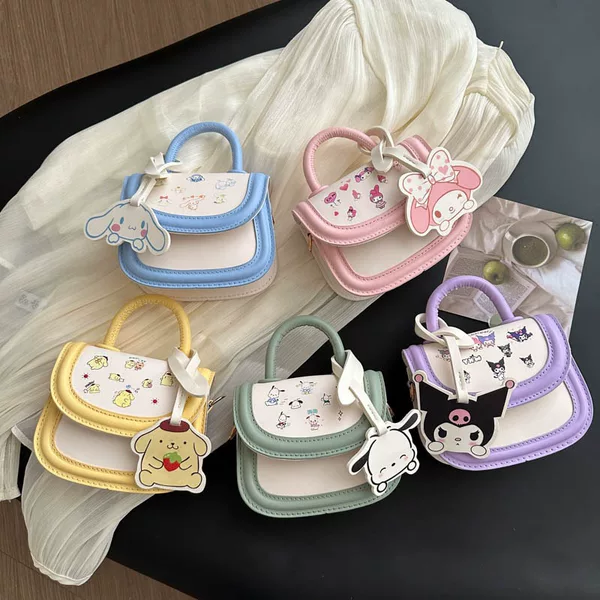 Children's Bag Women's Summer New Internet Celebrity Cute Cartoon Portable Small Square Bag Ins Little Girl Shoulder Crossbody Bag