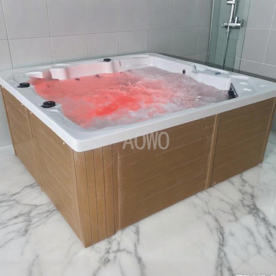 Casa Club Villa Jardín al aire libre Acrílico Jacuzzi bañera de surf Spa Jacuzzi Piscina 5 personas con certificación UC