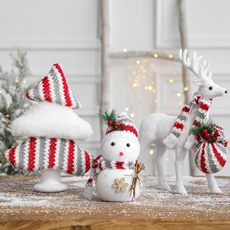 Transfronterizo de Hong Kong Heng decoraciones navideñas muñeco de nieve trineo alces ardilla Oso Polar árbol de Navidad adornos de ventana de escritorio