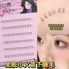 無糊のつけまつげの小さい炎の下のまつげの自己接着の段階の単クラスターの双先のまつげの卸売り