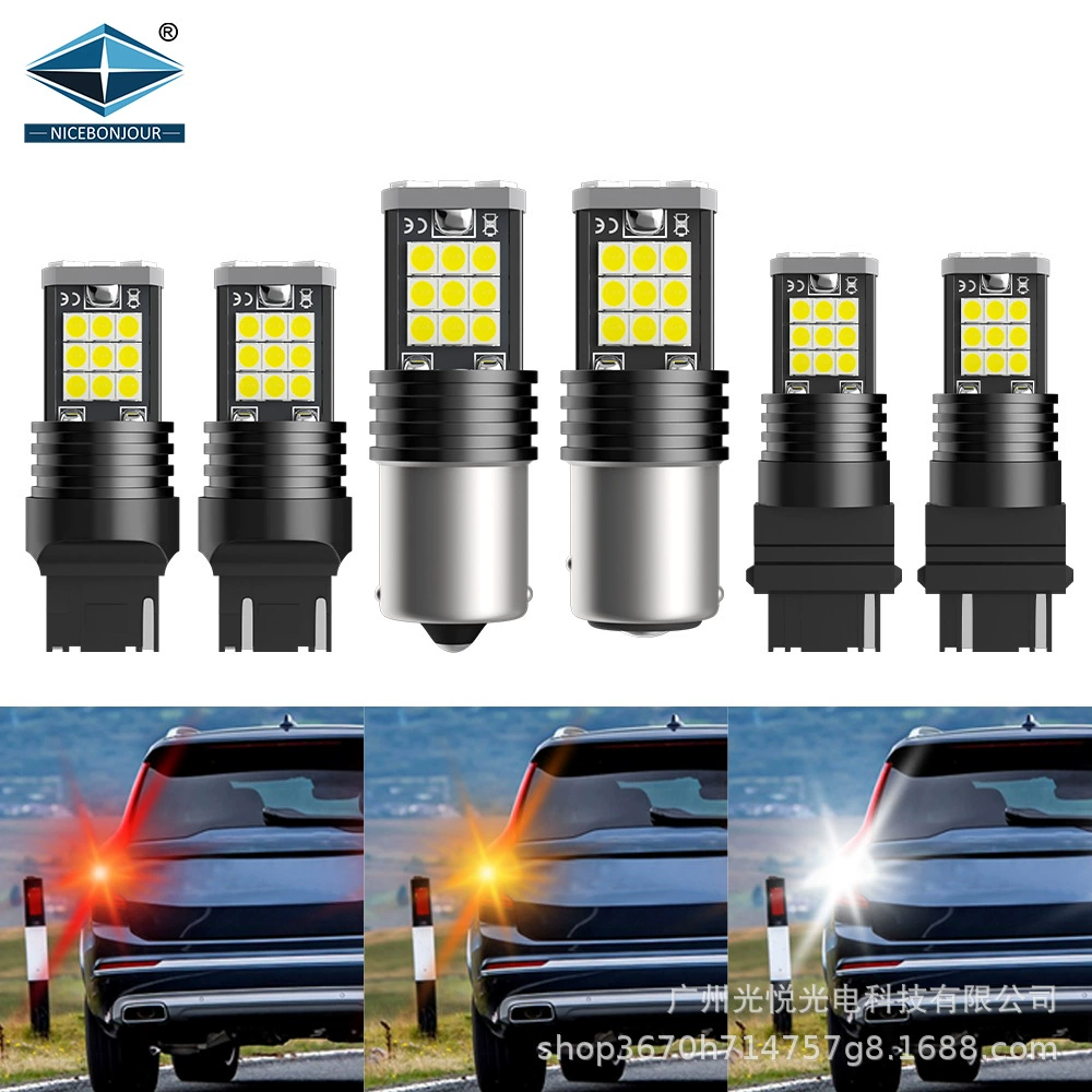 Автомобильная светодиодная лампа 1156 3030 24smd 12V поворотник T20 универсальная модифицированная T25 мотоциклетная лампа 24V
