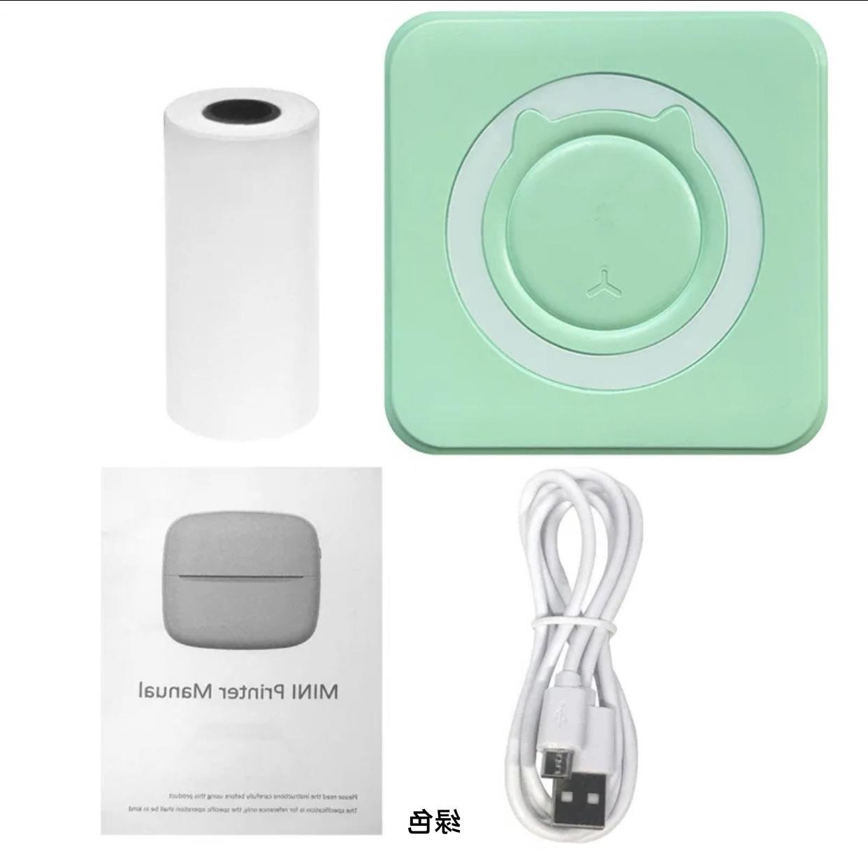 Impresora Térmica Portátil de Bolsillo con Conexión Bluetooth para Estudiantes y Etiquetas