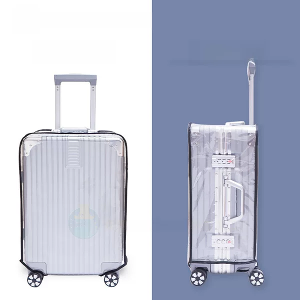 Pvc Transparent Suitcase Cover Trolley Suitcase Cover Suitcase Suitcase Suitcase Cover Waterproof and Wear-Resistant Protective Luggage Cover