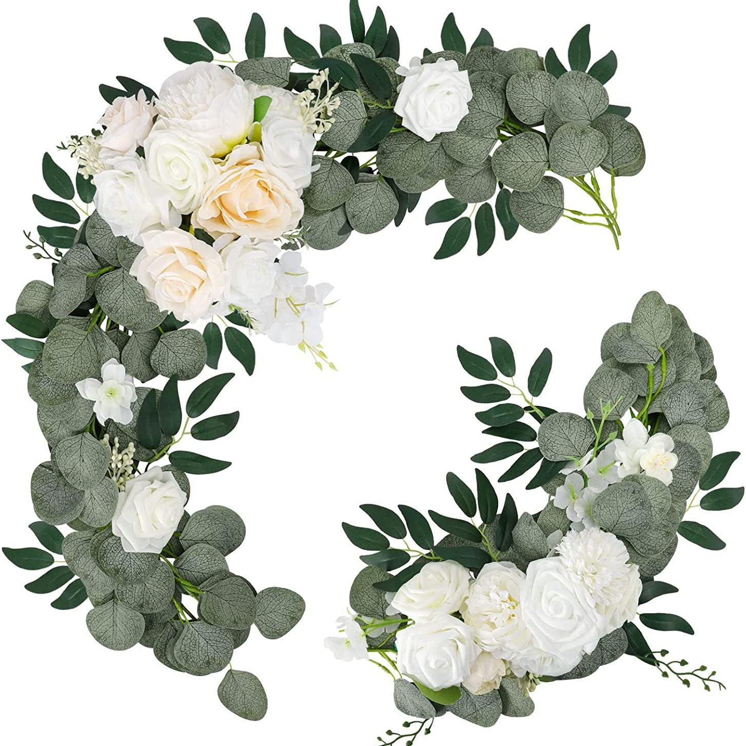 Arco de Flores Artificiales para Boda, Arreglo Floral, Decoración de Área de Bienvenida, Diseño Exterior, Flores Artificiales al por Mayor, Plantas Verdes, Diseño de Boda