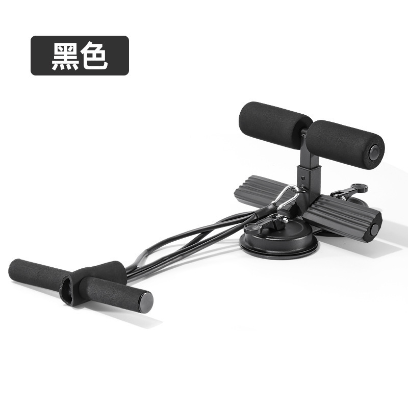 引き紐付きダブル吸盤、腹筋補助具、家庭用ダブルロッド腹筋マシン、お腹痩せフィットネス器具|undefined