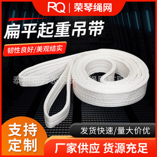 Customized Industrial Circular Sling with Double-Ended Polyester Buckle for Lifting and Hoisting, Flat Load-Bearing, High-Strength, Wear-Resistant, Reinforced Type