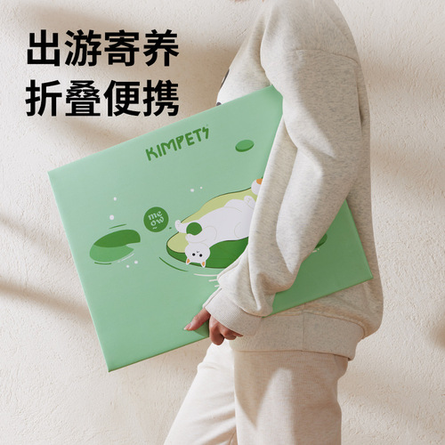 New disposable cat litter box portable paper travel foldable thickened cat toilet cross-border wholesale