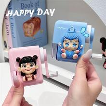 创意哪吒儿童卷笔刀小学生幼儿园刨笔刀削笔器手摇式可爱卡通!~