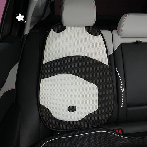 Cute panda car seat cushion honeycomb breathable and comfortable car seat cushion creative cartoon summer car seat cushion