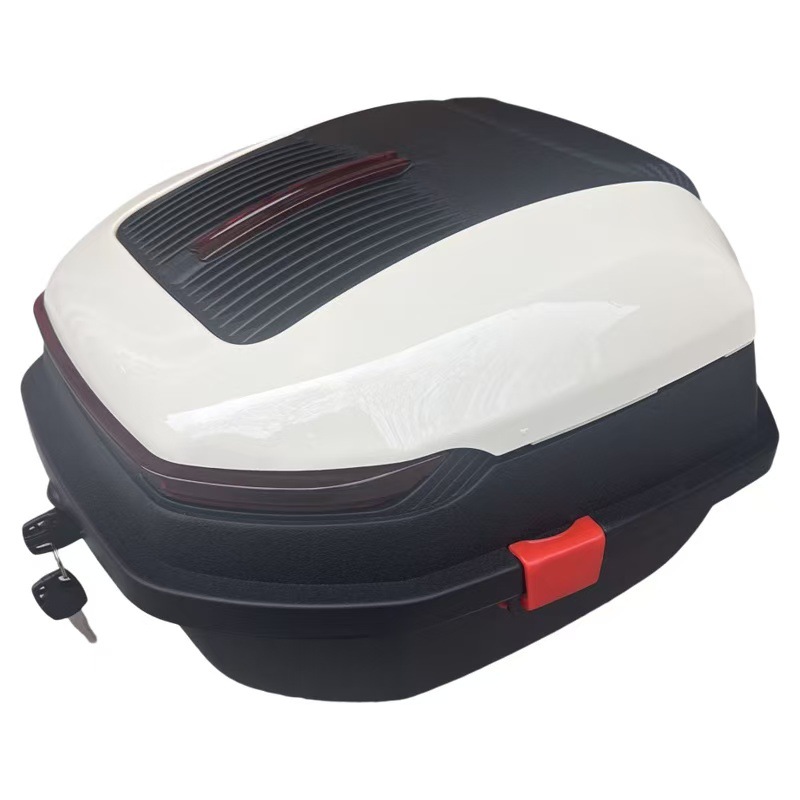 Motorcycle trunk large capacity tram battery car electric car rear backrest tail box extra large storage box anti-shake