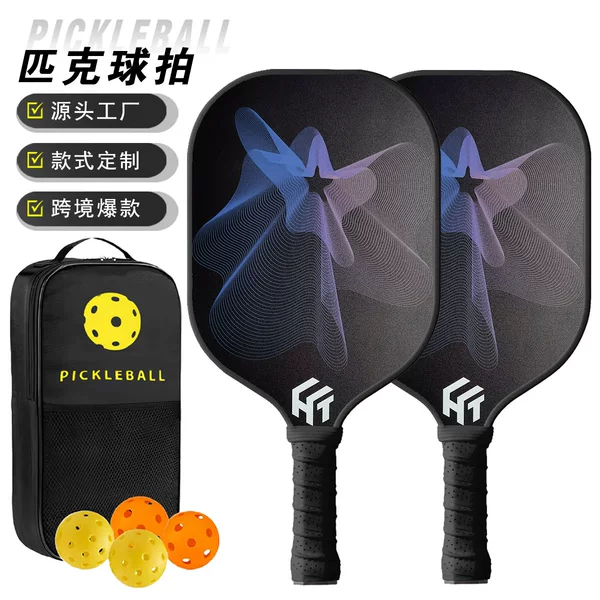 Popular Carbon Fiber Pickleball Racket T300 Set, Usapa Certified Sports Outdoor Equipment Pickleball Racket