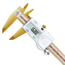 日本三量0-150mm镀钛电子数显卡尺高精度工业级游标卡尺数字测量