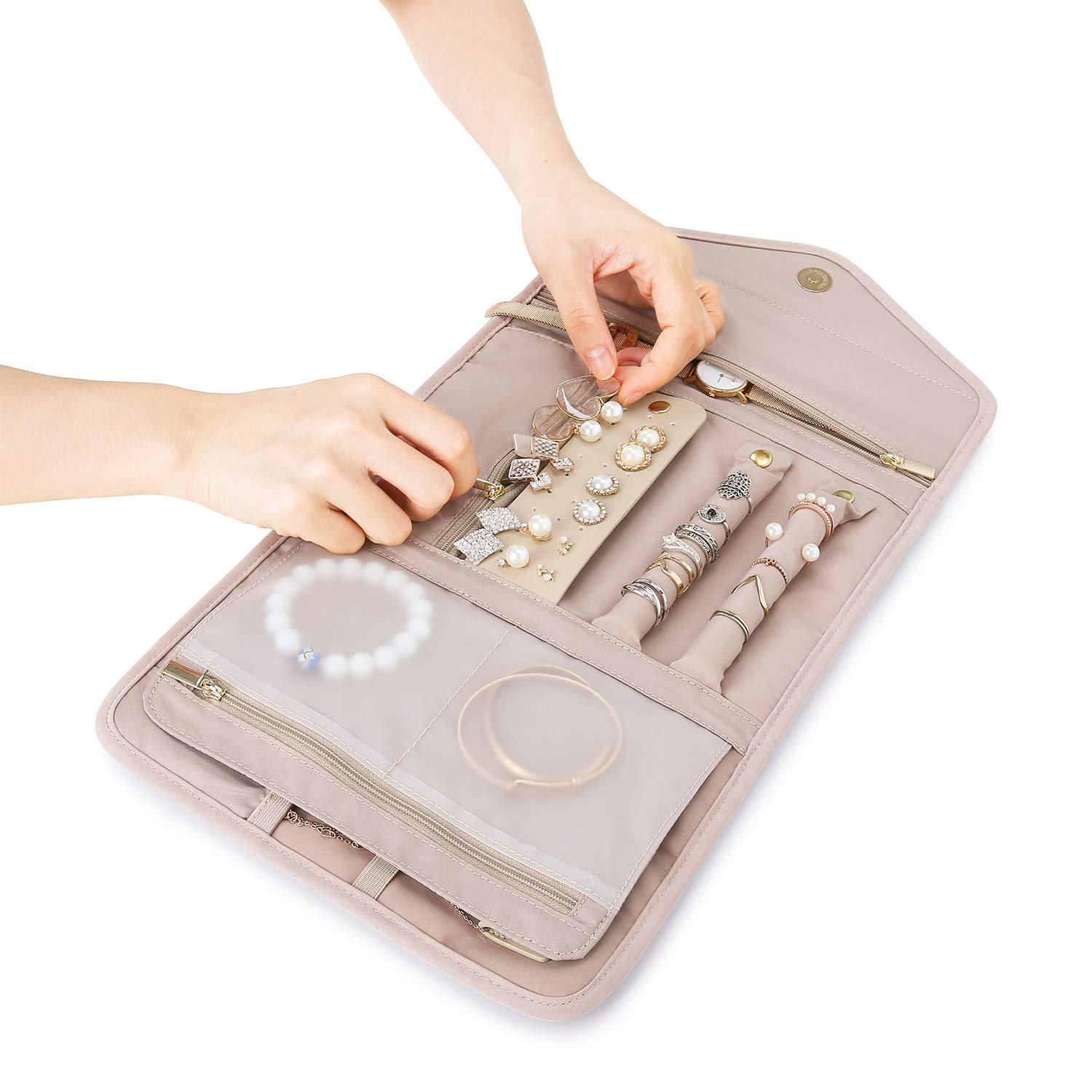 Schmucktasche, neue faltbare Aufbewahrungstasche, modische Make-up-Tasche, Aufbewahrung von Schmucktaschen_voghion.com