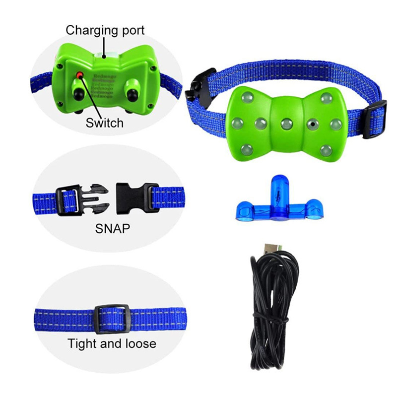 止吠器跨境智能自动超声波止吠器驱狗器 宠物电子项圈训狗器