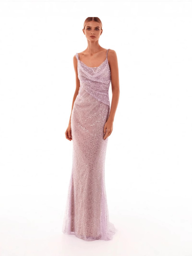 Europa y los Estados Unidos transfronterizos nueva Amazon mujer fiesta de sequillas púrpura sexy vestido de noche vestido de noche