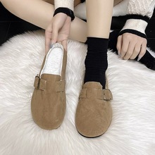 复古勃肯鞋女2025年新款秋季厚底不累脚半拖鞋外穿无后跟软木鞋女