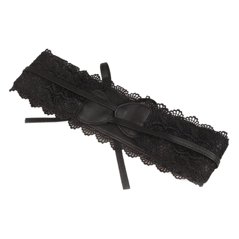 Cinturón de mujer multicolor encaje opcional cinturón súper ancho cinturón dulce Cinturón de mujer de cintura ancha de mujer