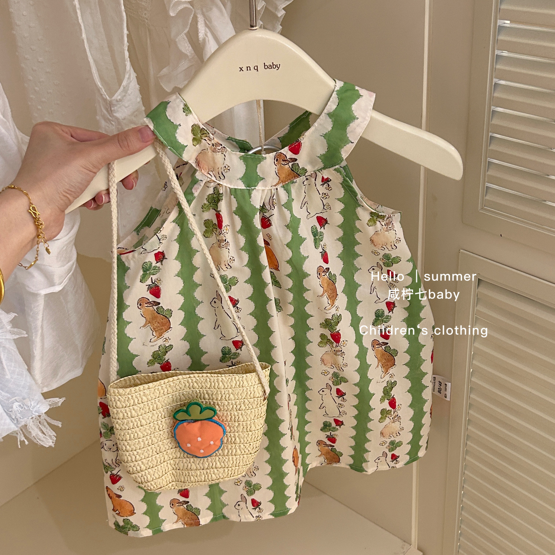 Vestido de verano de siete niñas de limón salado nuevo estilo estilo occidental cabestrillo para niños vestido de princesa de playa falda de bebé para niños verano