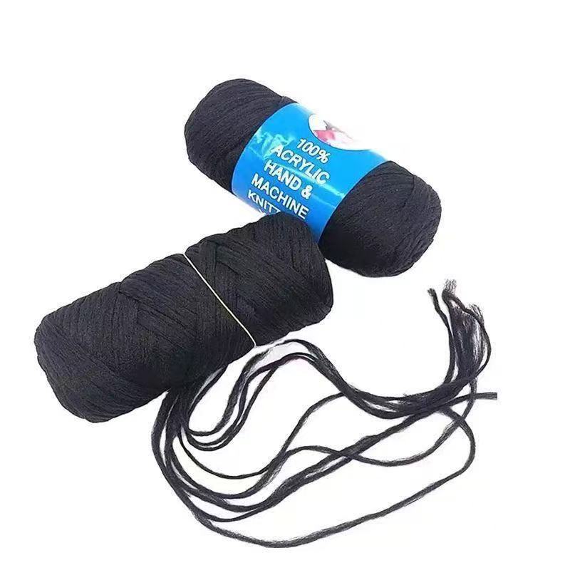 Peruca africana Brasil lana cabello polipropileno hilo de trenzado negro trenzado banda de hilo