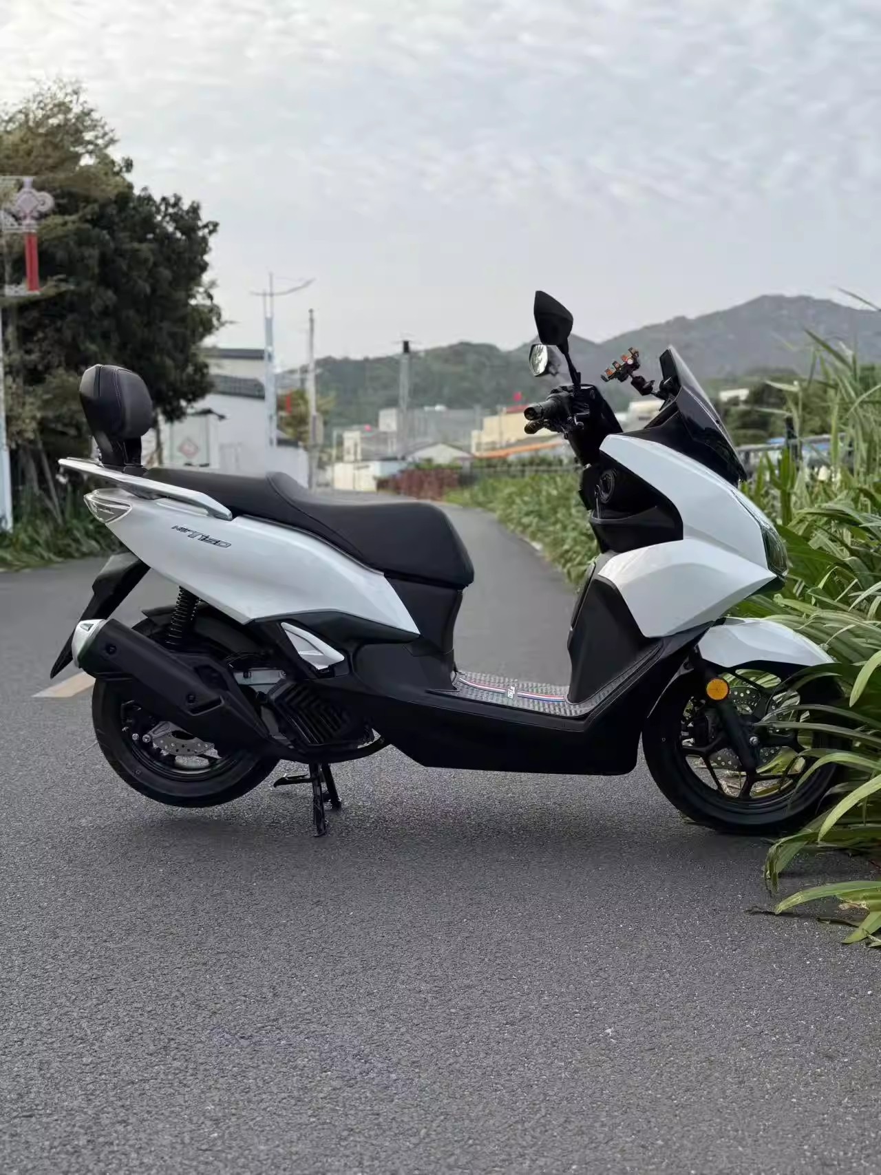 Suitable for Honda Nwt150 Modified Rear Backrest, Rear Seat Lumbar Support, Passenger Backrest, Stable Support for the Lower Back