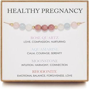 Bohemian Cross-Border Bracelet, Hand-Woven Rope, Women's Handmade Aquamarine and Rosewood Grain Jewelry, Hand-Woven