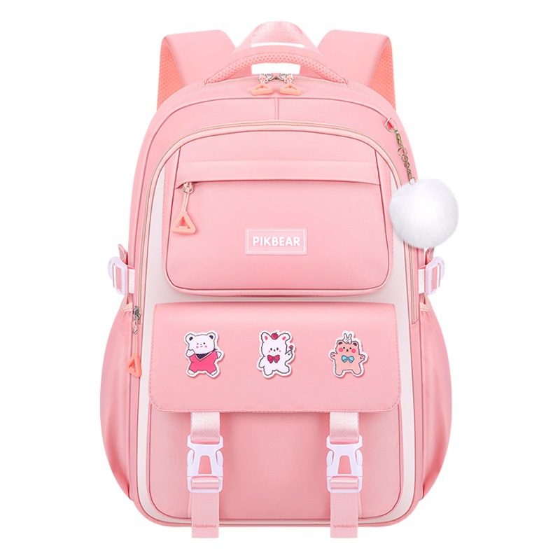 2024 nuevo 3-6 grado de protección de la columna y reducción de carga mochila ultraligero dibujos animados niños Escuela Primaria estudiante mochila al por mayor