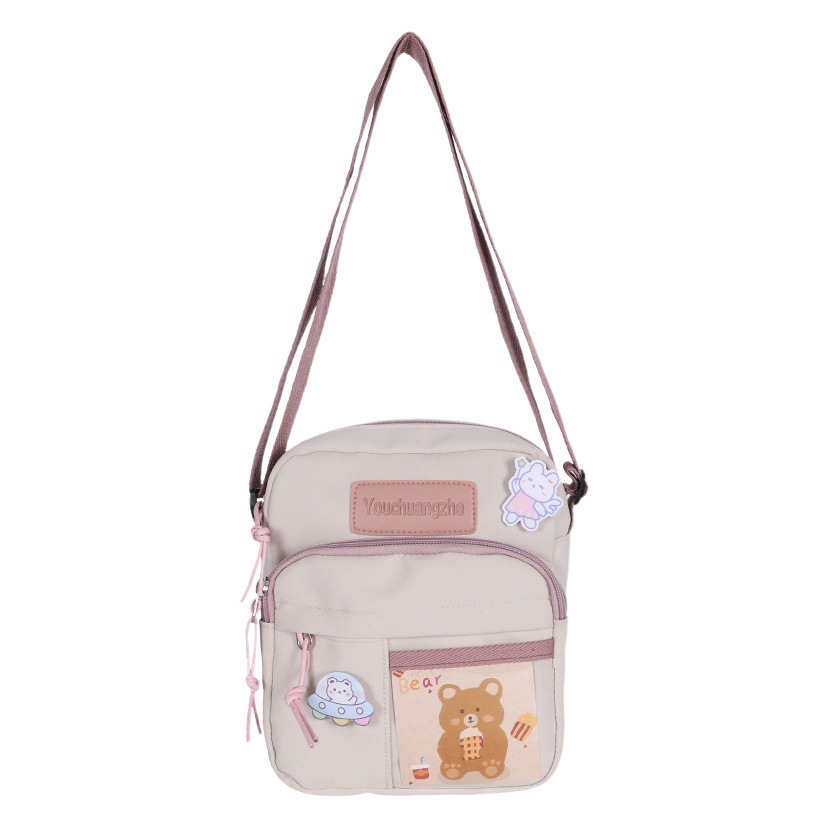 2023 nuevo pequeño bolso japonés lindo creativo transparente estudiante mensajero bolsa casual simple bolso de hombro