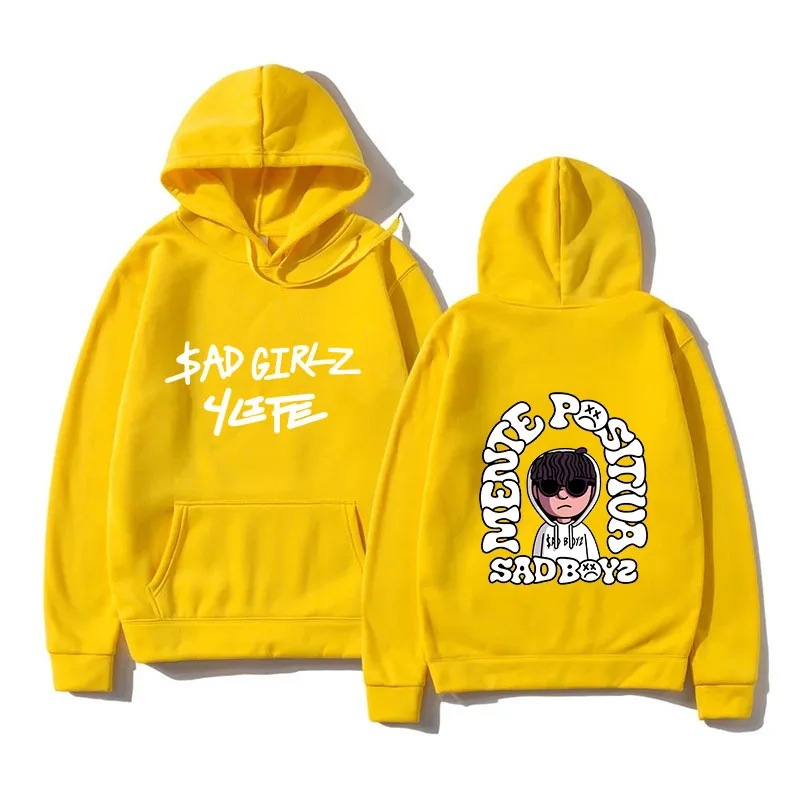 Nuevo jersey de hip-hop para hombre triste niño estampado suéter Harajuku niña fantasía música regalo casual ancho