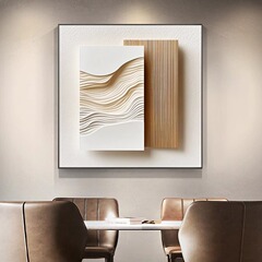 イタリアのミニマリスト幾何学的なベッドサイドマスターベッドルーム抽象的な背景の壁の装飾絵画寝室正方形レストラン吊り絵画リビングルームの壁