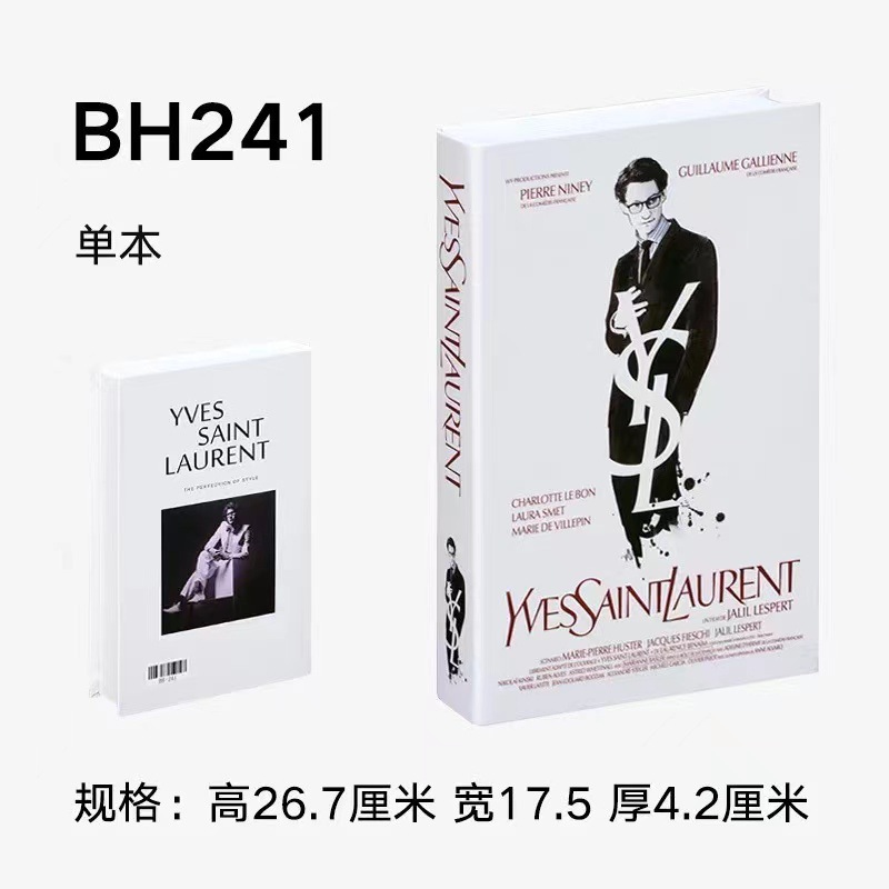 Nordic moderno libro falso plegable Inglés simulación libro accesorios de decoración libro Hotel hogar suave decoración libro