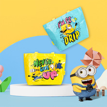 小黄人大眼萌系列环保手提编织袋可爱卡通动画角色宣传防水购物袋