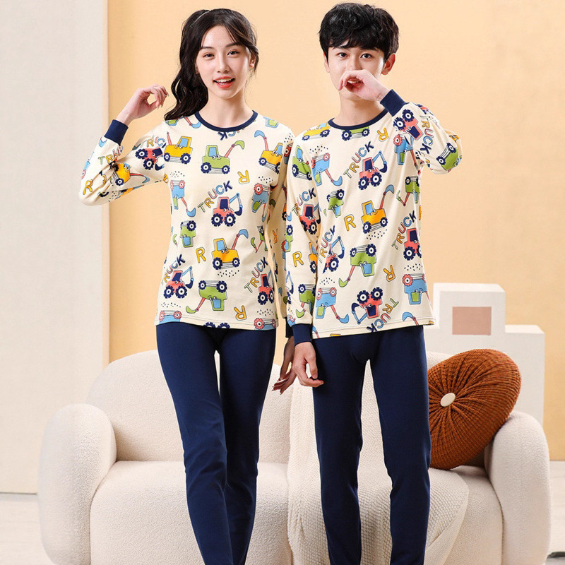 Teenagers' Autumn Clothes and Long Pants, Pure Cotton Kidsren's Pajamas, Boys' Thermal Intimates, Girls' Bottoming Cotton Sweaters, Shirts and Pants