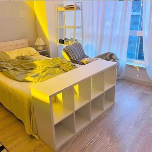 Simple Bedside Table Bookshelf Integrated Small Cabinet Storage Locker Bedside Rental House Bookcase Bedside Storage Rack